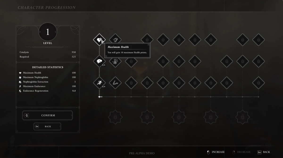 Valor Mortis level menu